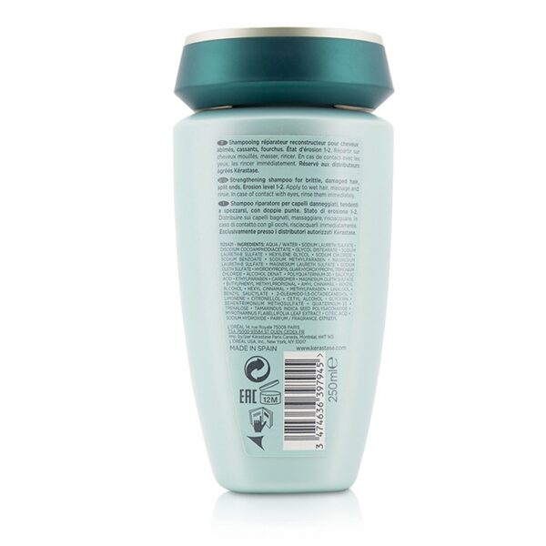 Resistance Bain Force Architecte Strengthening Shampoo (For Brittle, Damaged Hair, Split Ends) - Image 3