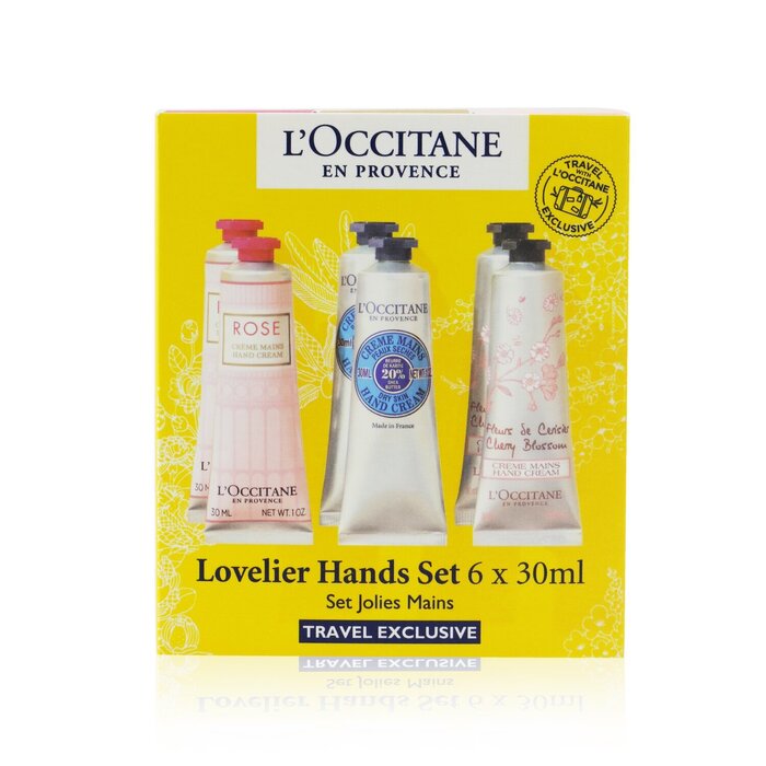 Lovelier Hands Set: 2xRose Hand Cream 30ml+2x Shea Butter Hand Cream 3ml+2x Cherry Blossom Hand Cream 30ml - Image 3