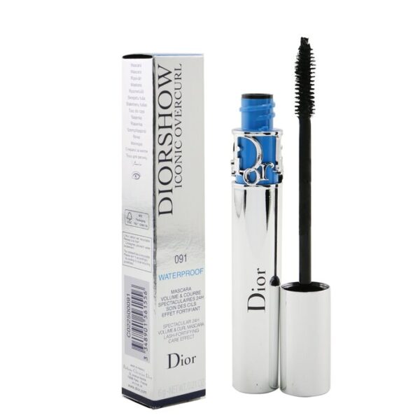 Diorshow Iconic Overcurl 24H Volume & Curl Waterproof Mascara - # 091 Black - Image 2
