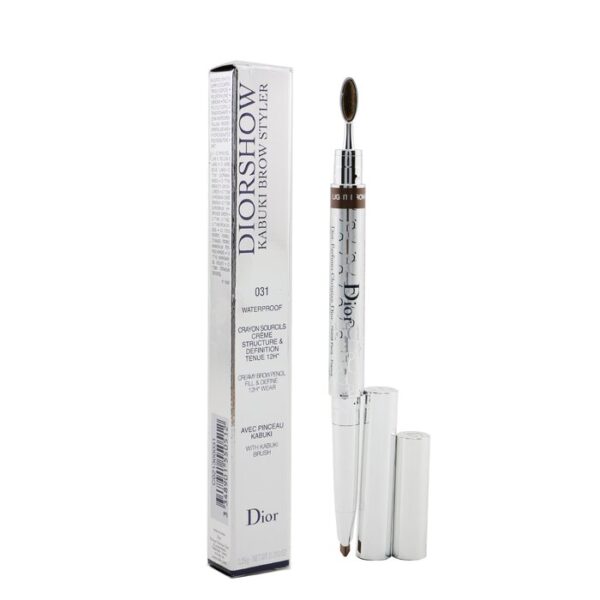 Diorshow Kabuki Brow Styler Creamy Brow Pencil Waterproof - # 031 Light Brown - Image 2