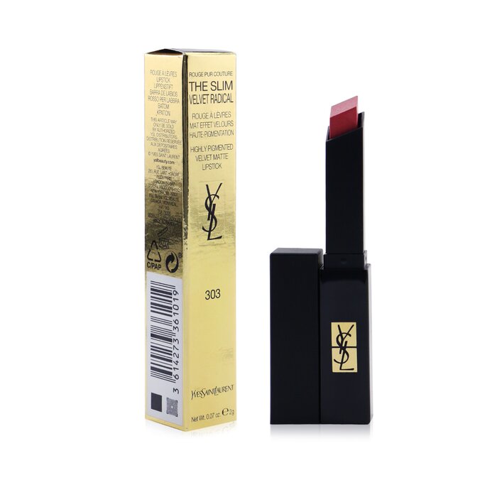 Rouge Pur Couture The Slim Velvet Radical Matte Lipstick - # 303 Rose Incitement - Image 2