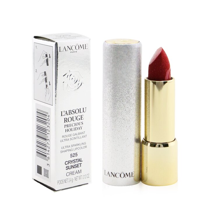 L' Absolu Rouge Precious Holiday Ultra Sparkling Shaping Lipcolor - # 525 Crystal Sunset (Cream) - Image 2