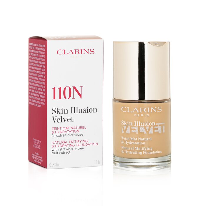 Skin Illusion Velvet Natural Matifying & Hydrating Foundation - # 110N Honey - Image 2