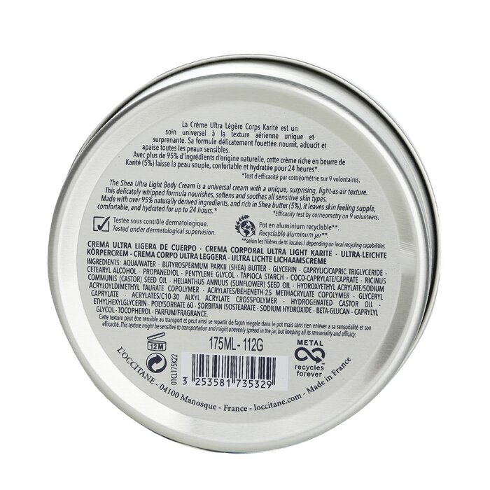 Shea Butter Ultra Light Body Cream - Image 3