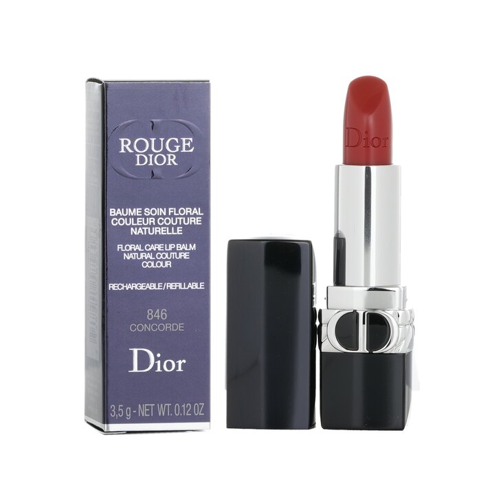 Rouge Dior Floral Care Refillable Lip Balm - # 846 Concorde (Satin Balm) - Image 2