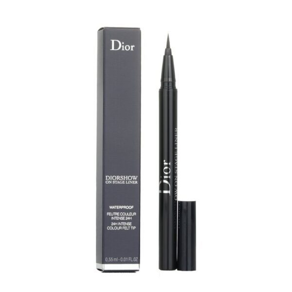 Diorshow On Stage Liner Waterproof Liquid Eyeliner - # 091 Matte Black - Image 2